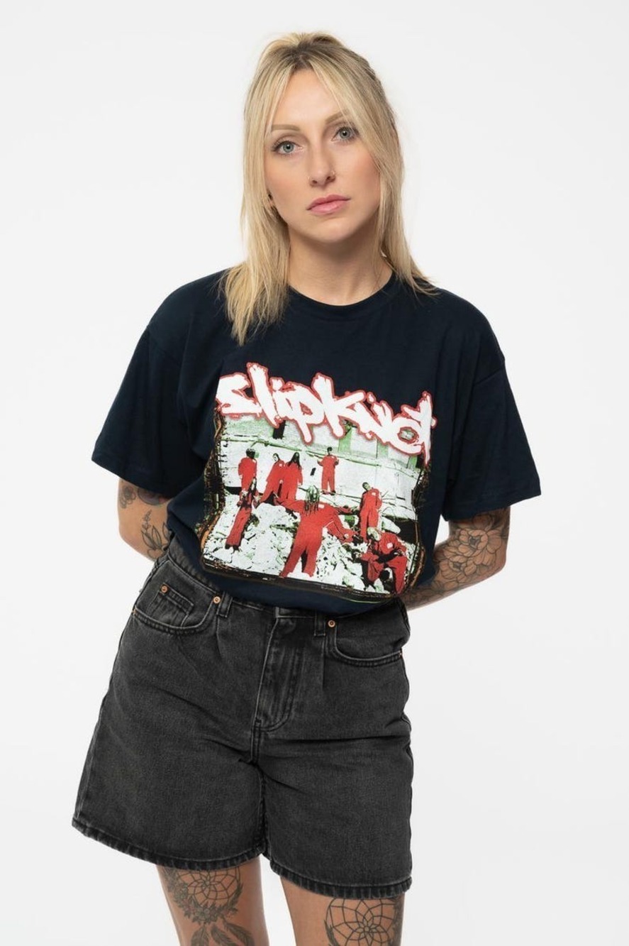 Slipknot T Shirt 20th Anniversary Red Jump Suits Band Logo